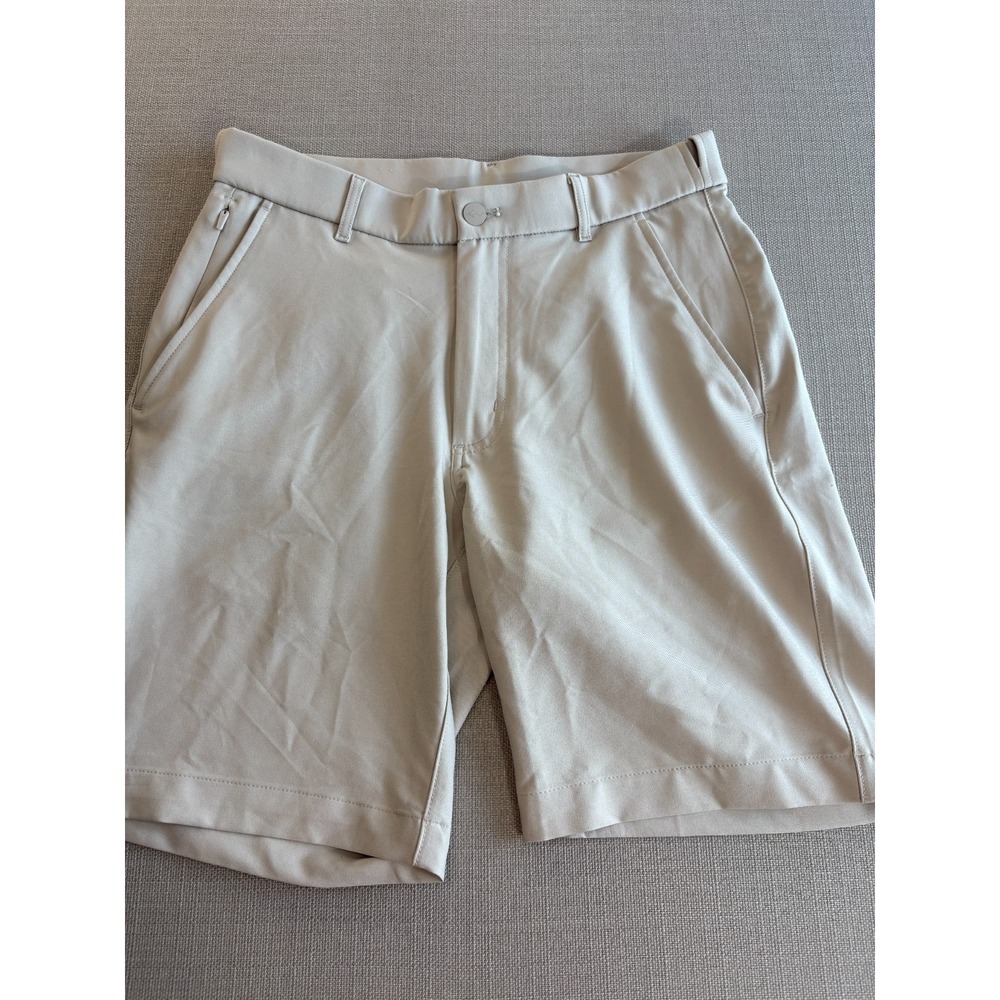 Greg Norman Men's Beige Golf Stretch Performance Shorts Size 30